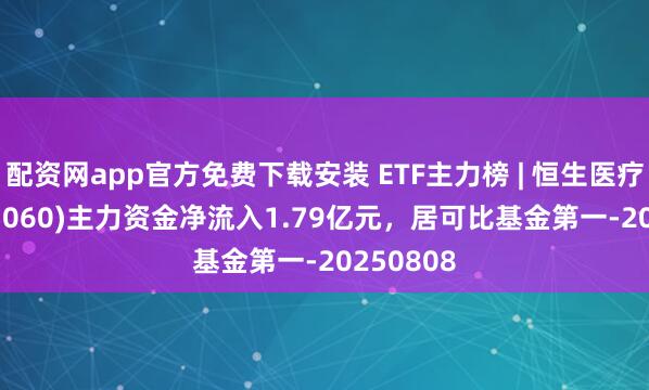 配资网app官方免费下载安装 ETF主力榜 | 恒生医疗ETF(513060)主力资金净流入1.79亿元，居可比基金第一-20250808